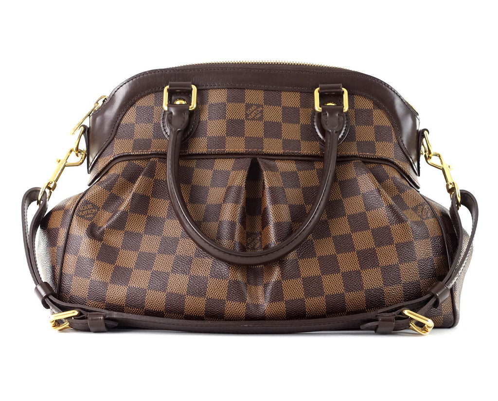 Louis Vuitto Trevi PM Damier Ebene Canvas Handbag