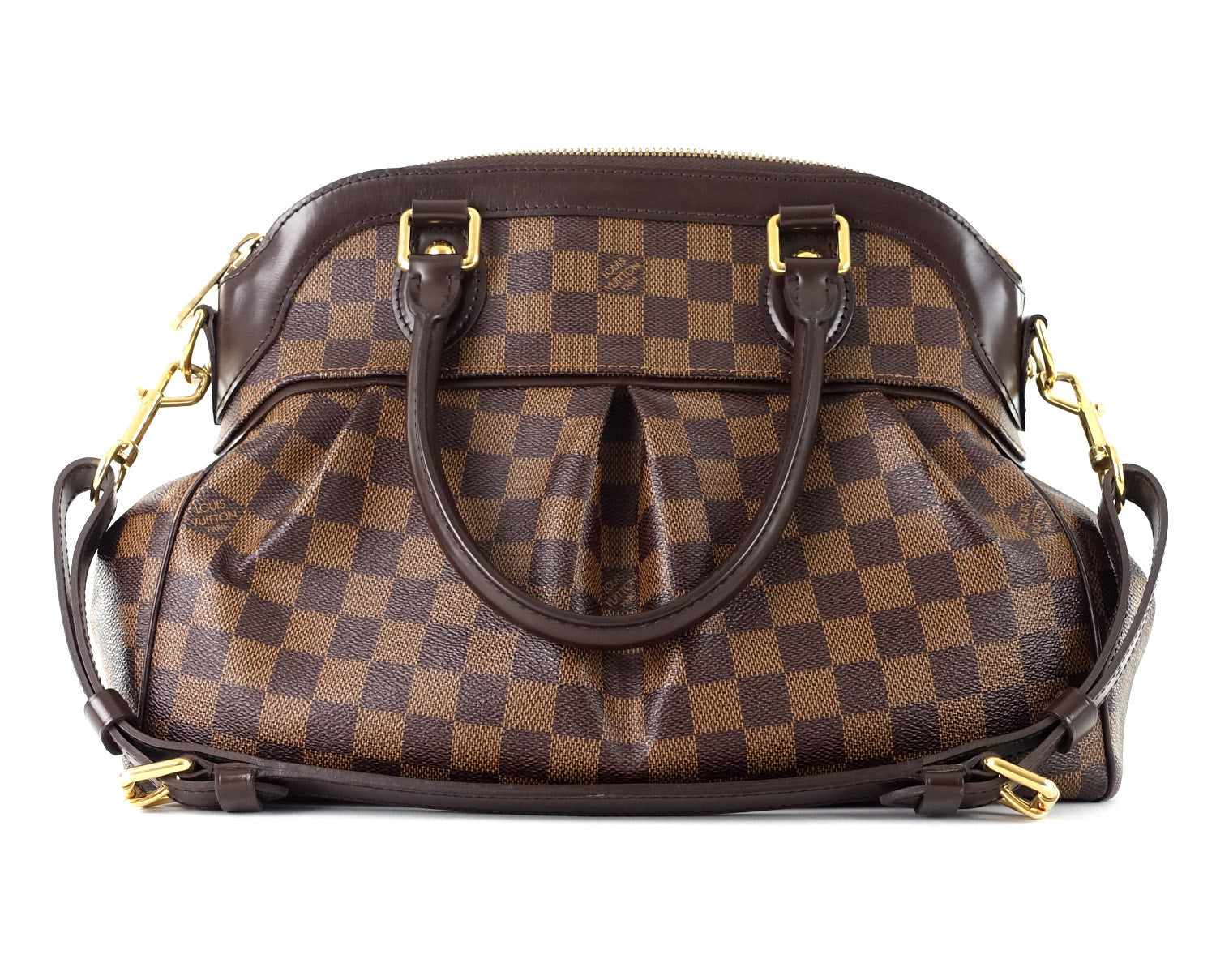 Louis Vuitto Trevi PM Damier Ebene Canvas Handbag
