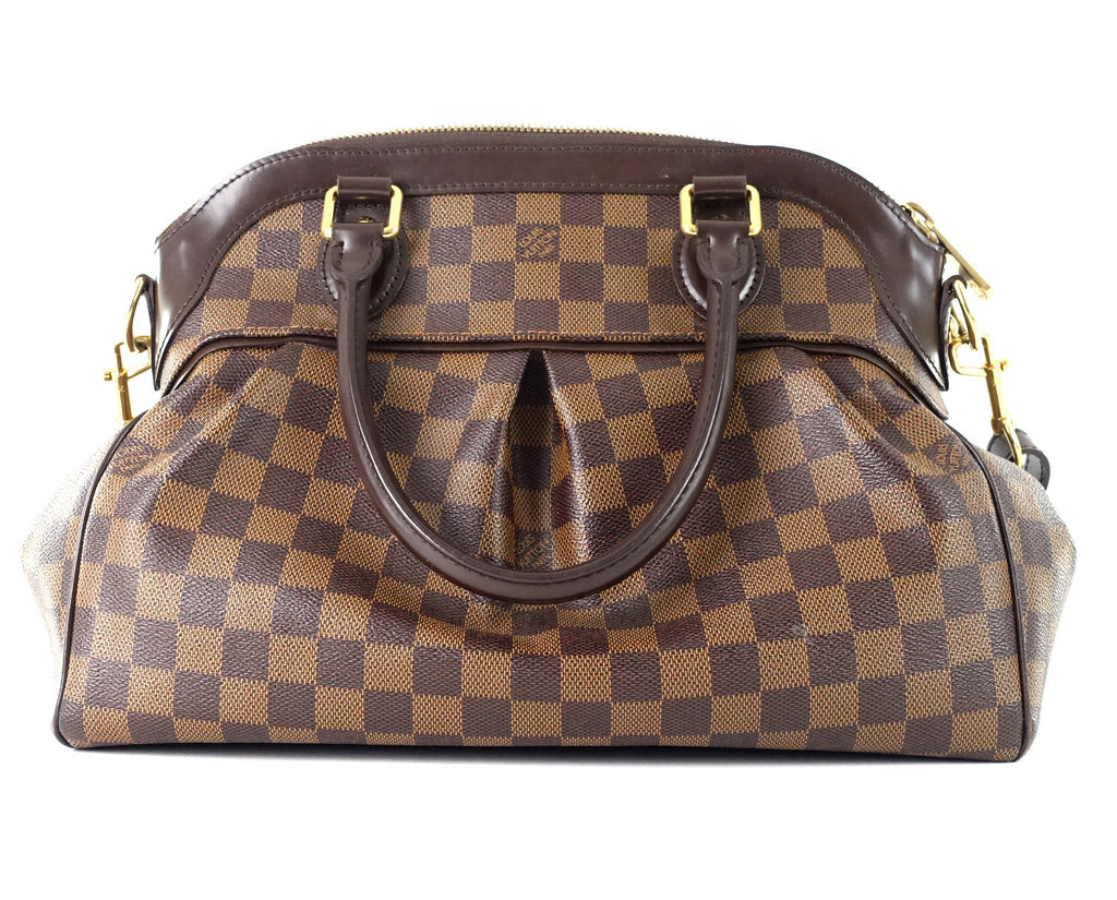 Louis Vuitto Trevi PM Damier Ebene Canvas Handbag