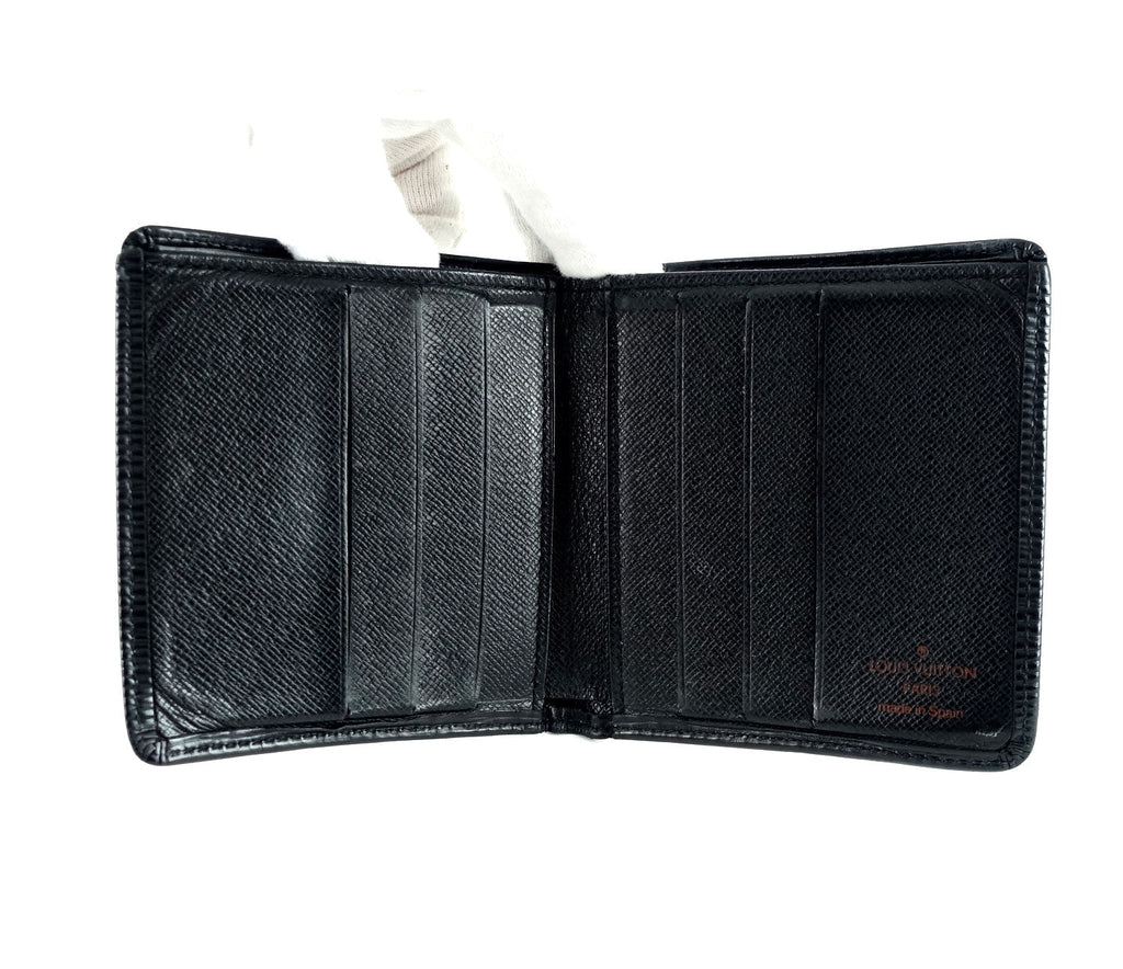 Louis Vuitto Petit Noe Black Epi Leather Bag with Wallet