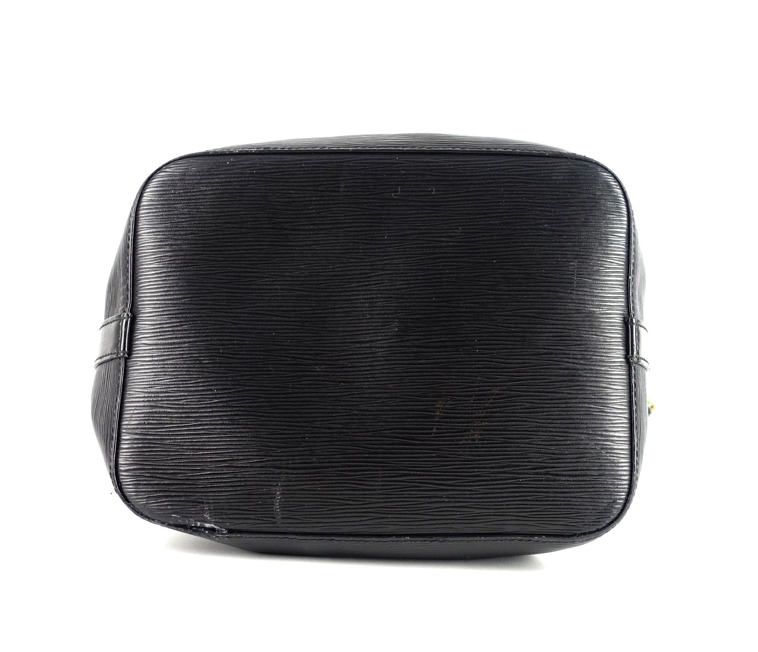 Louis Vuitto Petit Noe Black Epi Leather Bag with Wallet