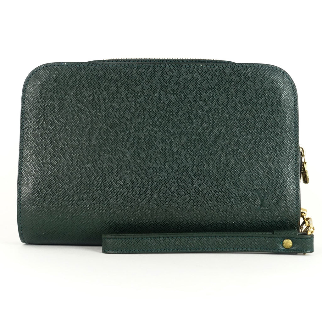 Louis Vuitto Baikal Taiga Leather Pochette Bag