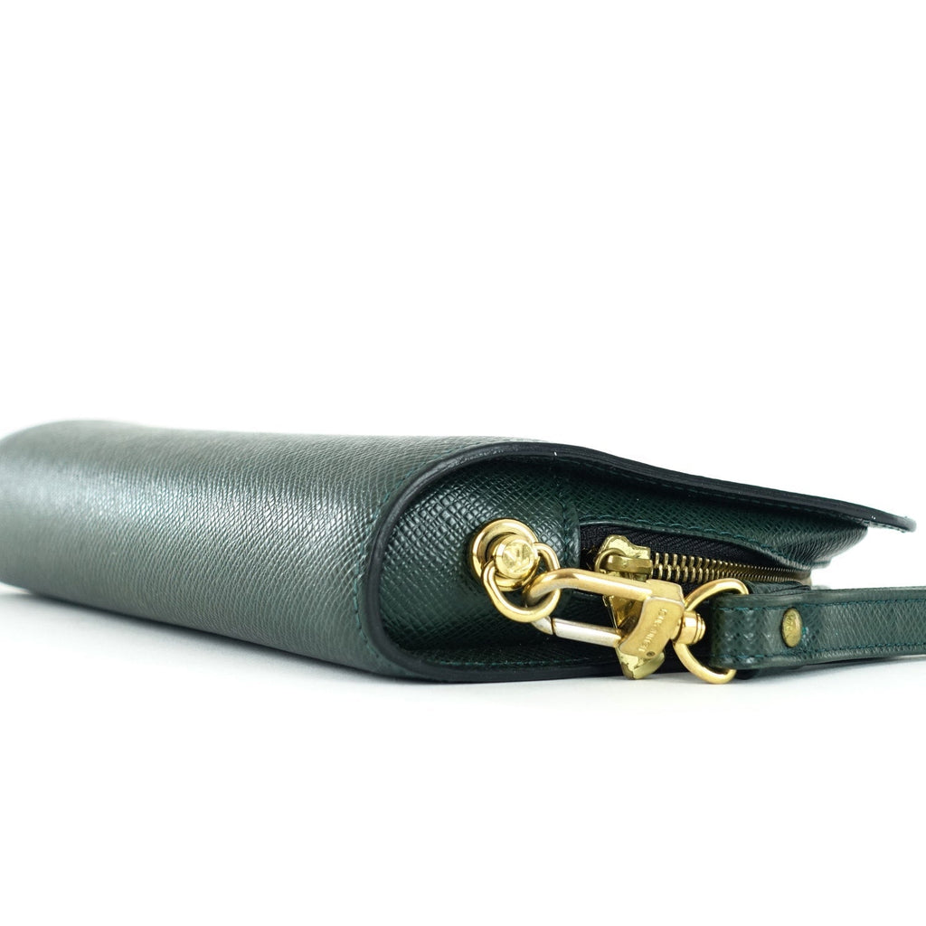 Louis Vuitto Baikal Taiga Leather Pochette Bag