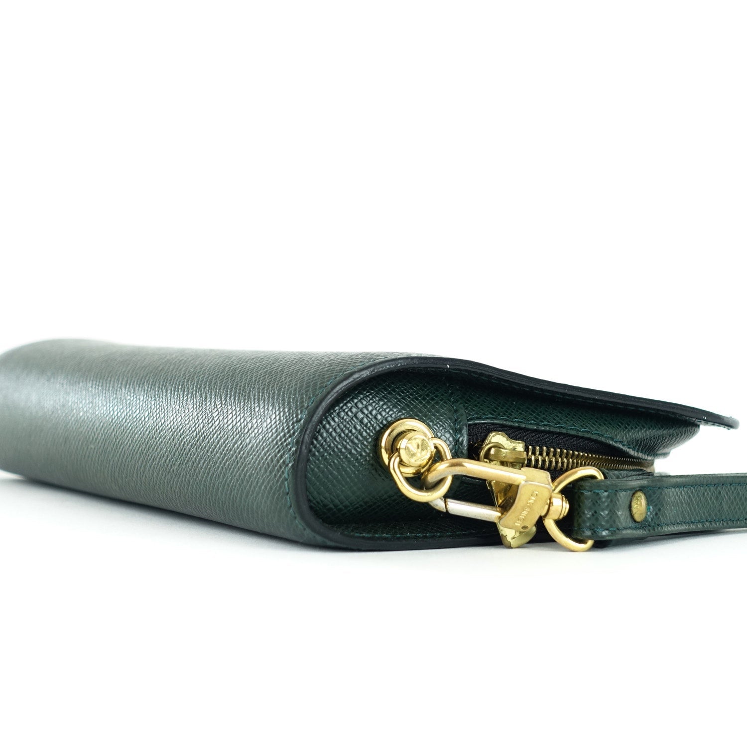 Louis Vuitto Baikal Taiga Leather Pochette Bag