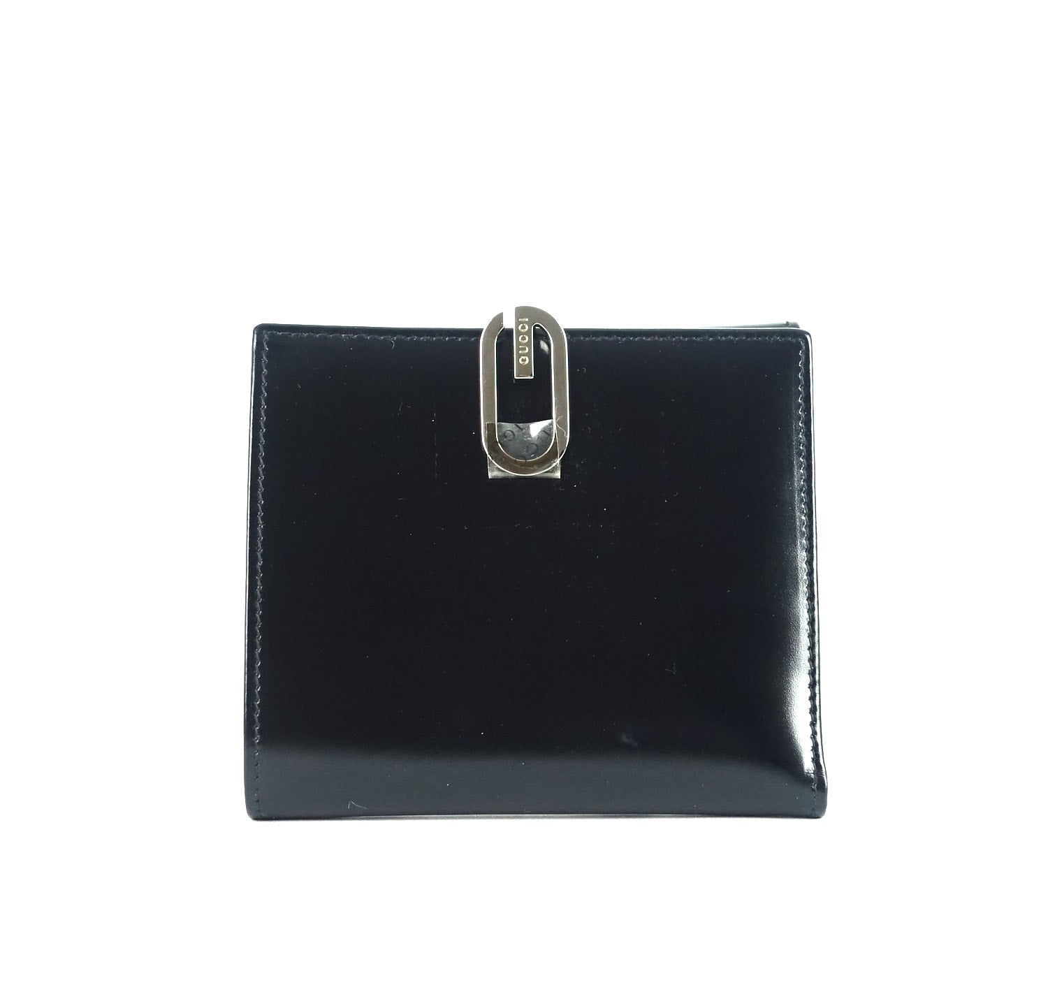 Gucci Lacquered Leather Bifold Wallet