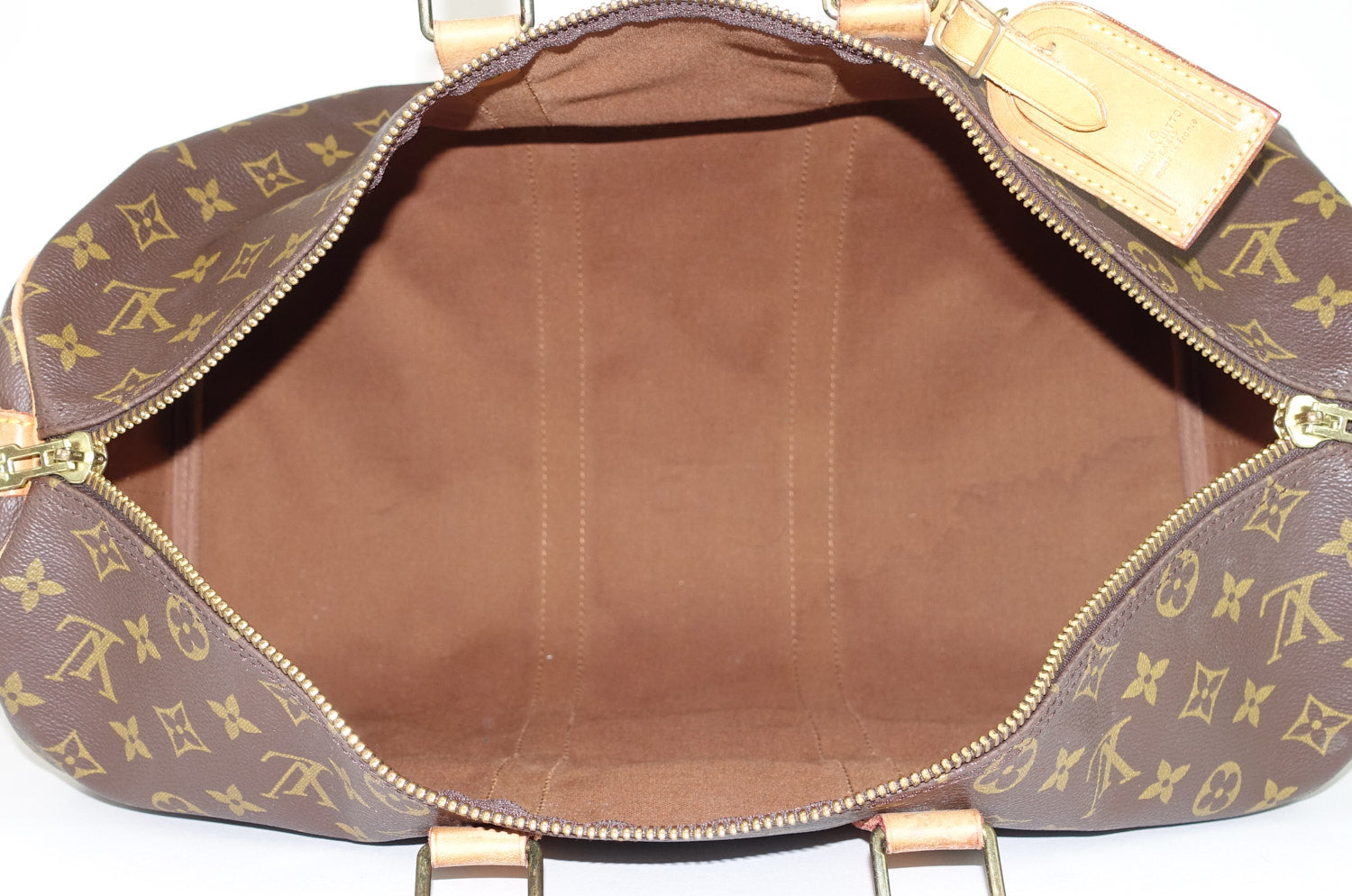 Louis Vuitto Keepall 45 Bandouliere Monogram Canvas Travel Bag with Strap