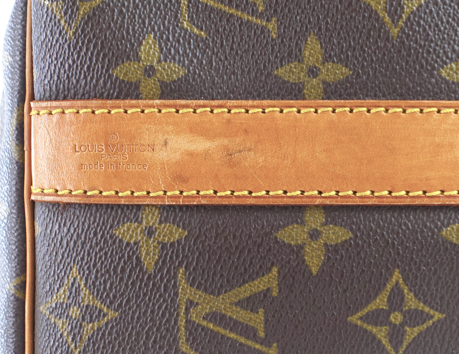 Louis Vuitto Keepall 45 Bandouliere Monogram Canvas Travel Bag with Strap