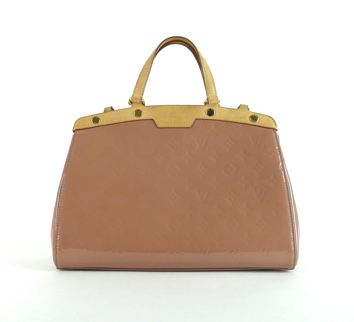 Louis Vuitto Brea MM Monogram Vernis Leather Handbag