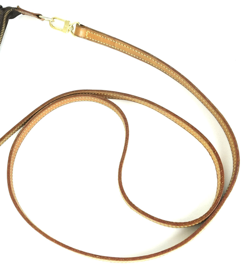 Louis Vuitto Pochette Accessoires Monogram Canvas Bag with Long Strap