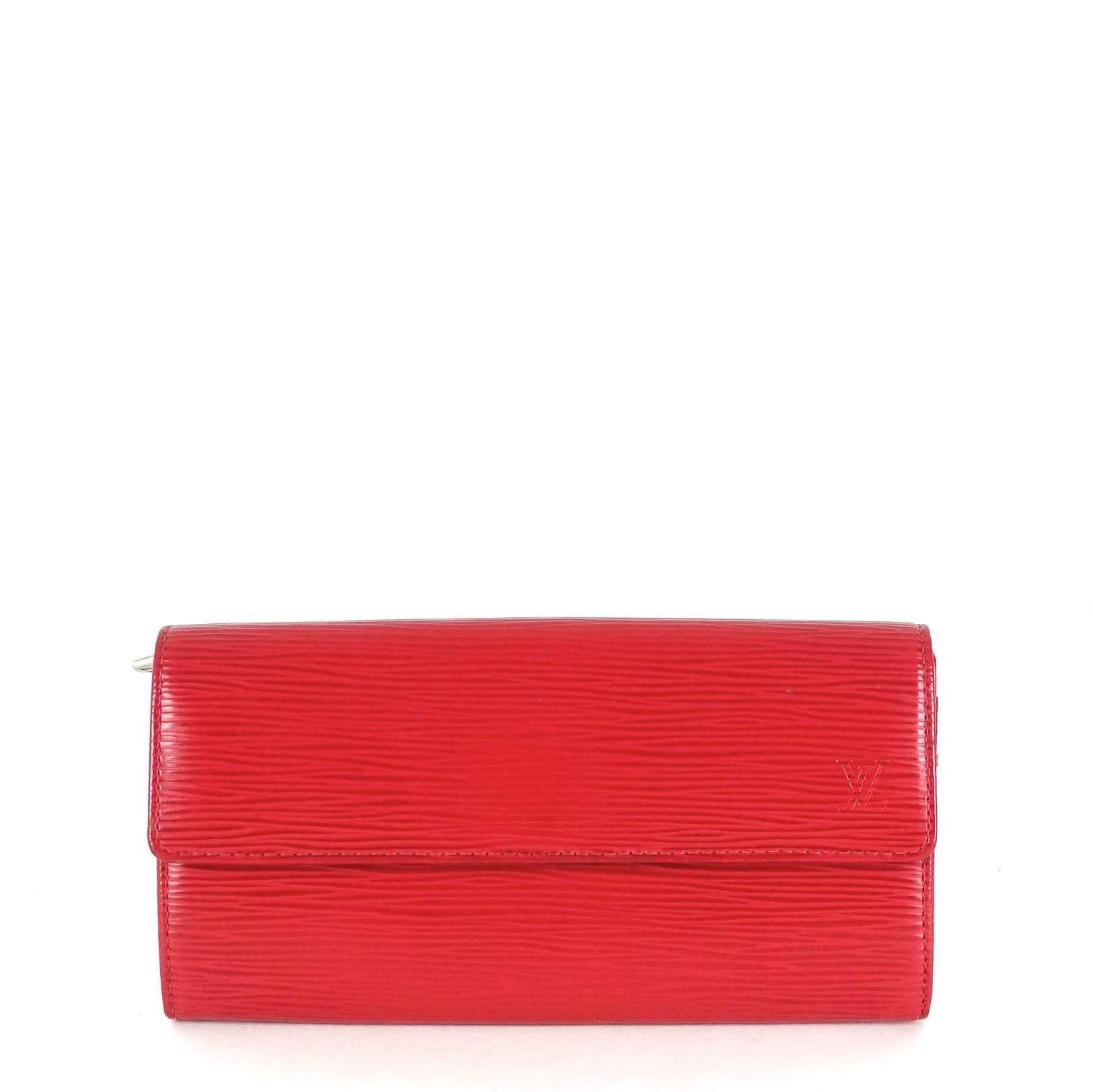 Louis Vuitto Sarah Red Epi Leather Wallet