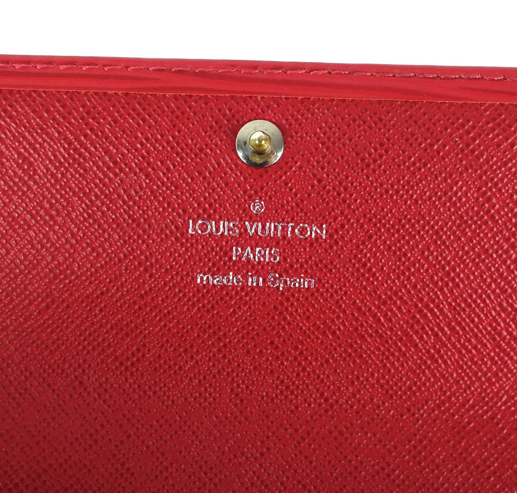Louis Vuitto Sarah Red Epi Leather Wallet