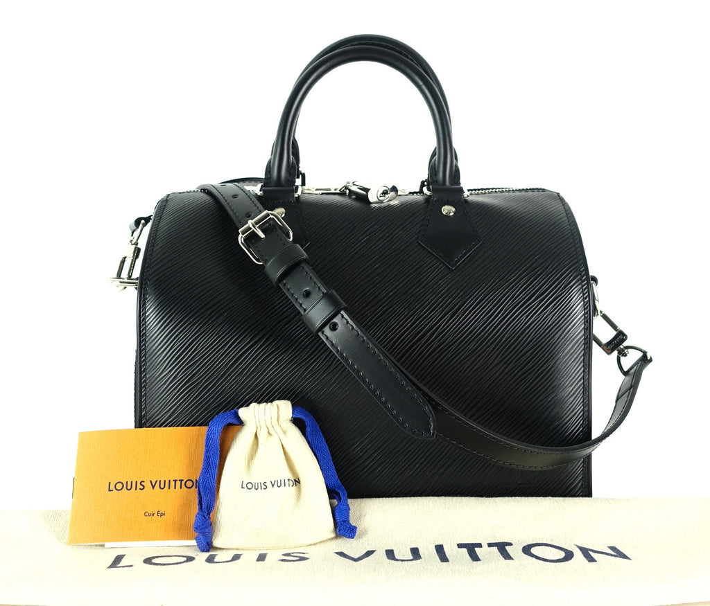 Louis Vuitto Speedy 25 BandouliÃ¨re Epi Leather Handbag