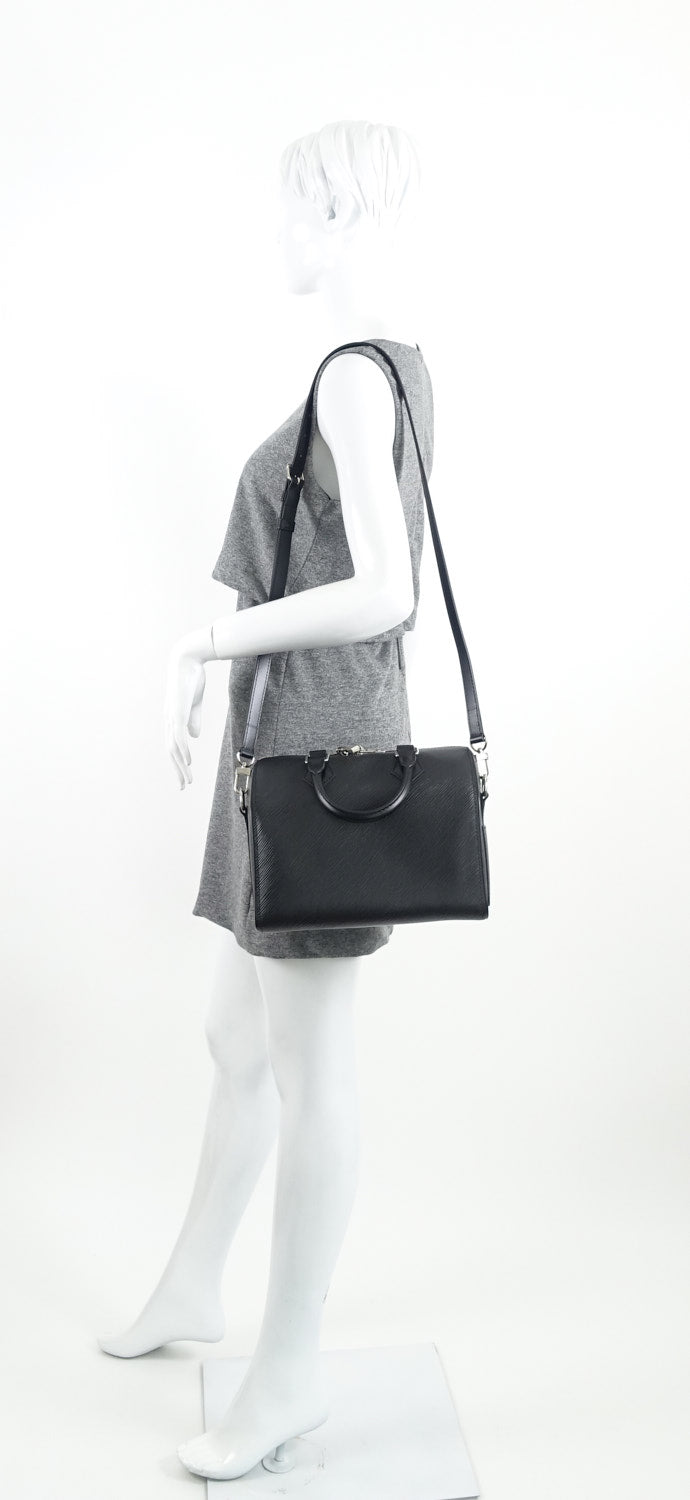 Louis Vuitto Speedy 25 BandouliÃ¨re Epi Leather Handbag