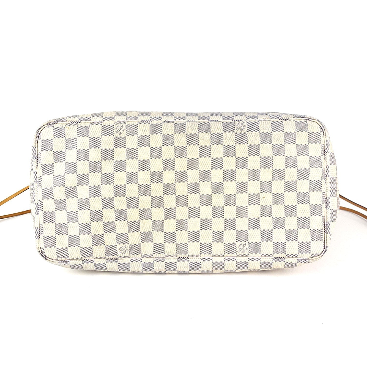 Louis Vuitto Neverfull GM Damier Azur Canvas Tote Bag with Pouch