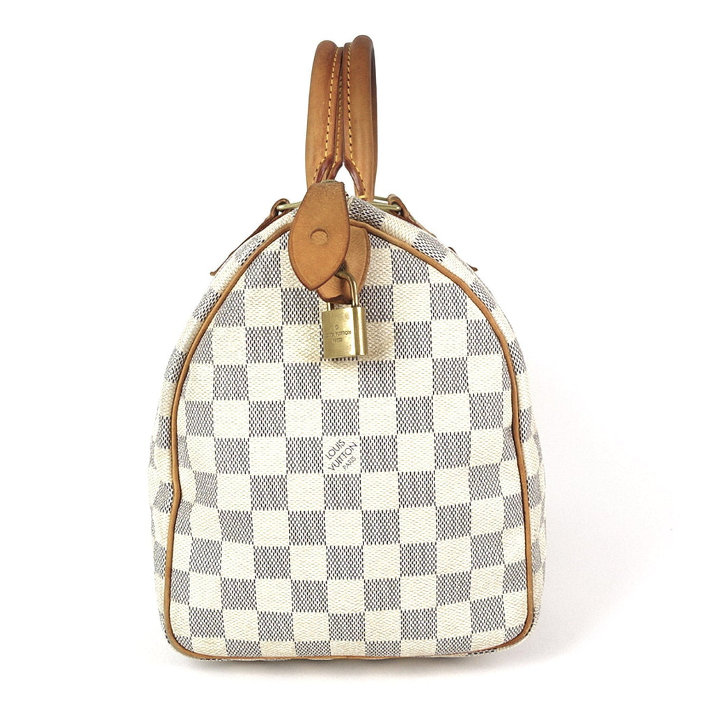 Louis Vuitto Speedy 30 Damier Azur Canvas City Handbag