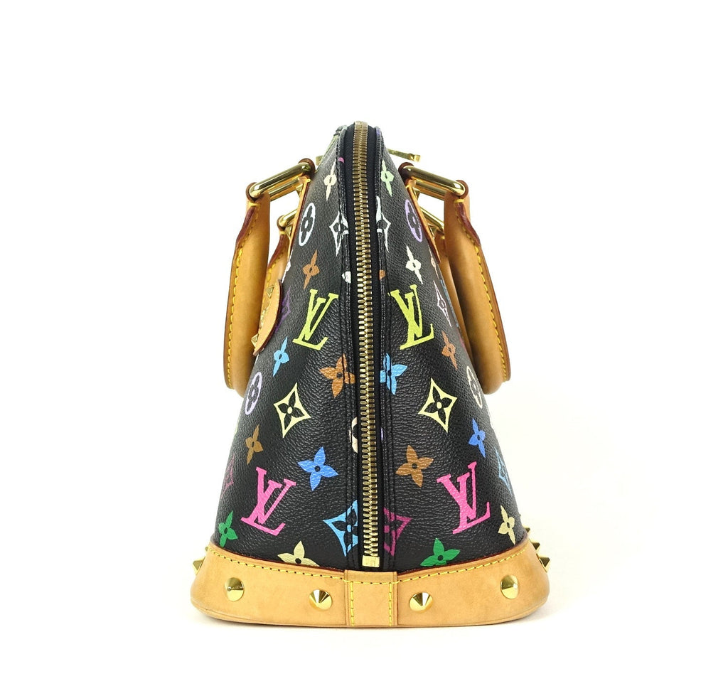 Louis Vuitto Alma Multicolor Monogram Canvas Handbag