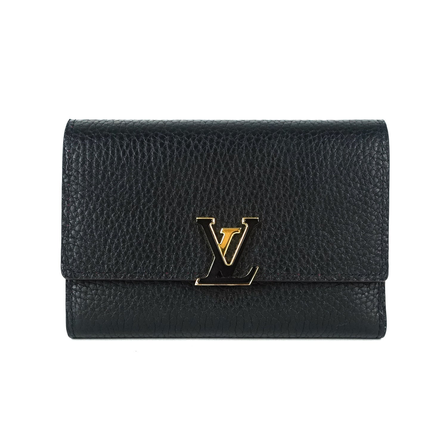 Louis Vuitto Taurillon Capucines Calfskin Leather Wallet
