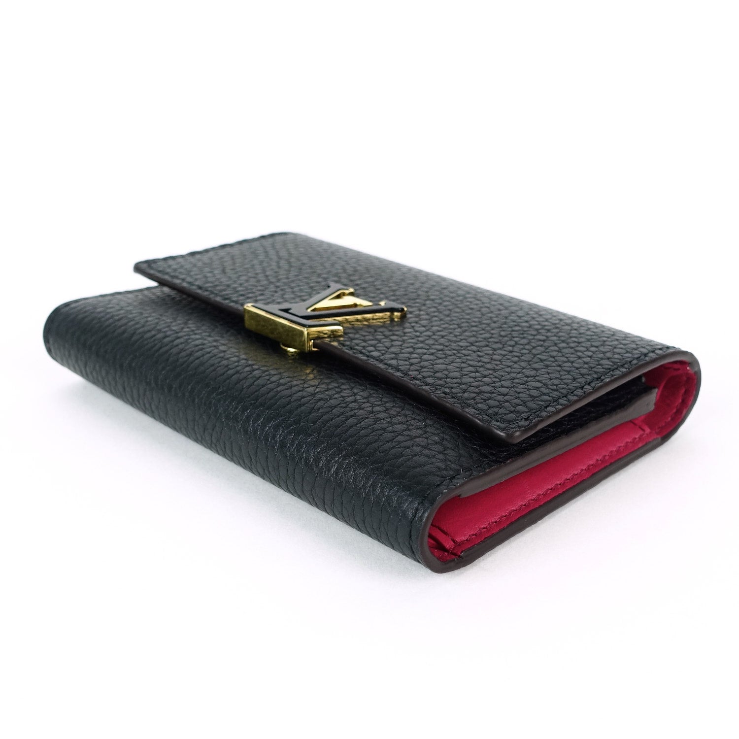 Louis Vuitto Taurillon Capucines Calfskin Leather Wallet