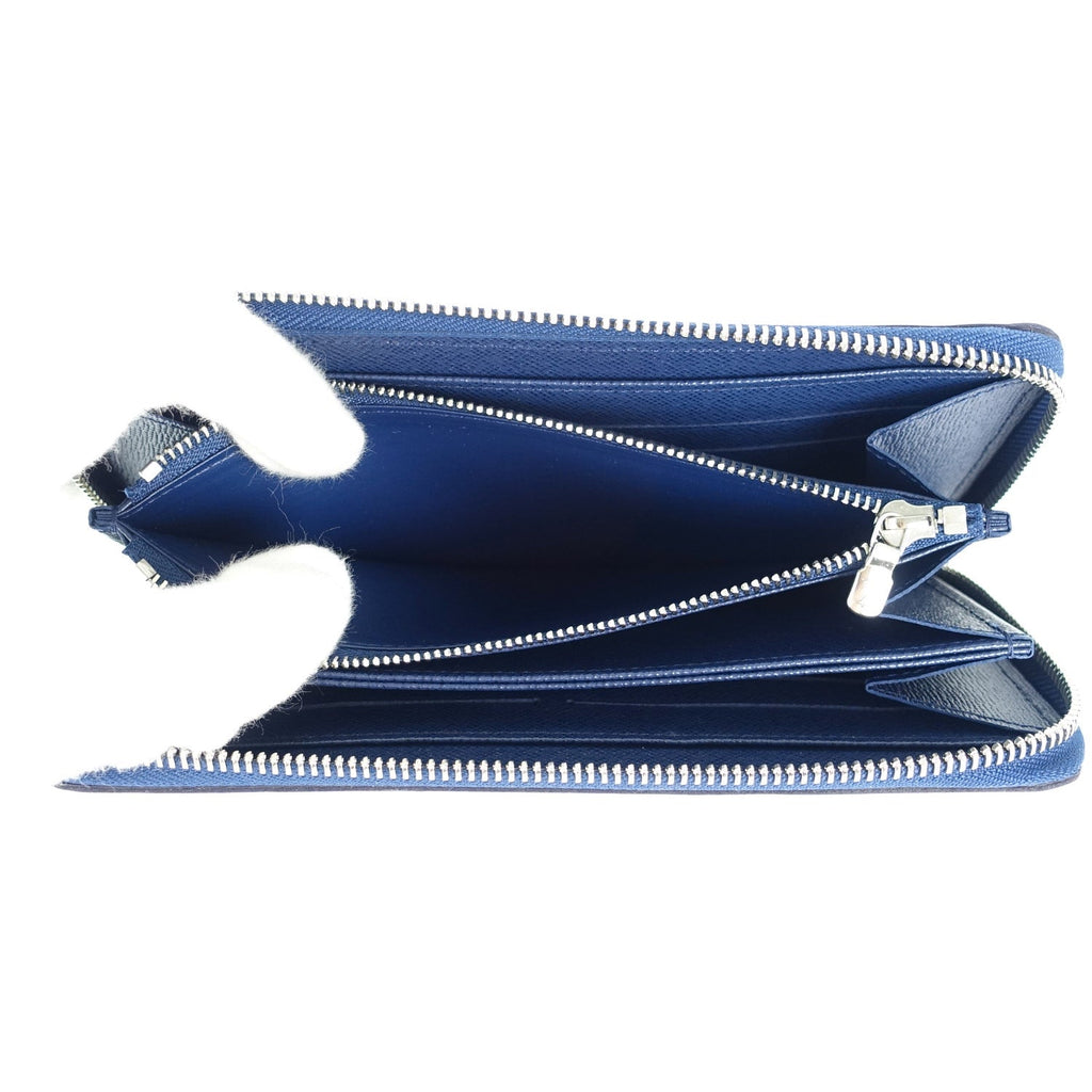 Louis Vuitto Zippy Navy Blue Epi Leather Wallet