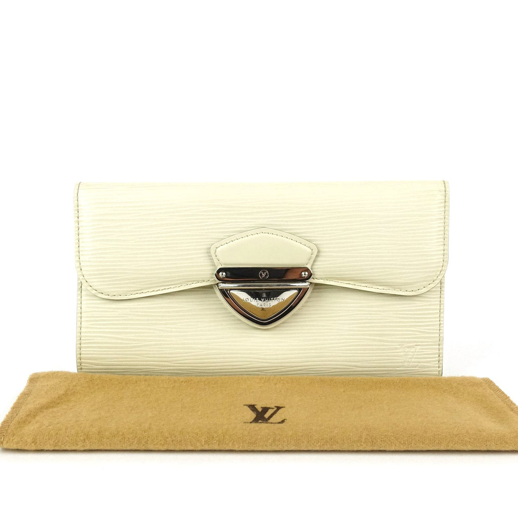 Louis Vuitto Eugenie Cream Epi Leather Wallet