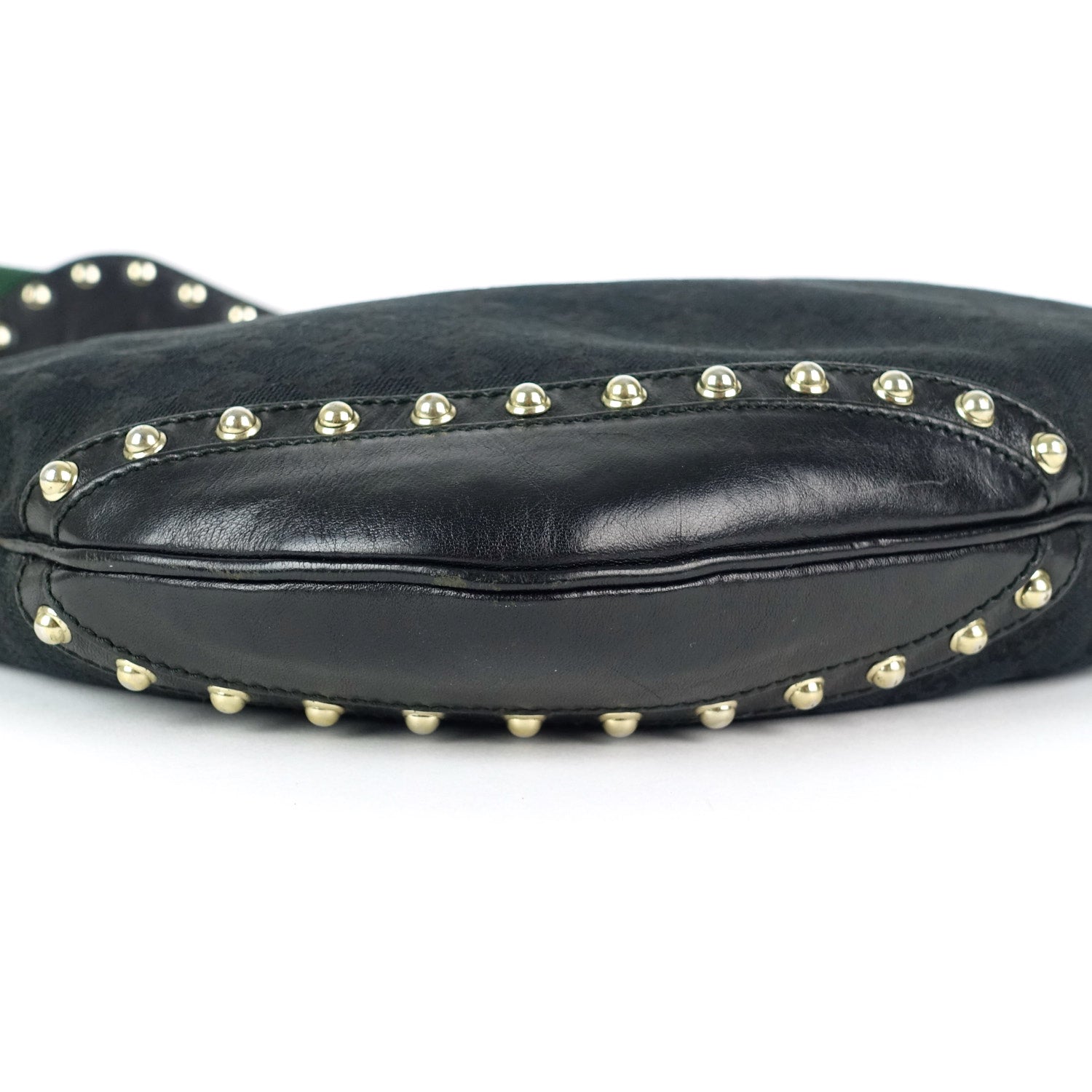Gucci Pelham Web Monogram Canvas Hobo Bag