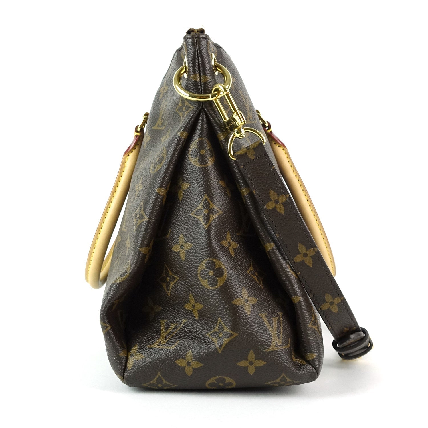 Louis Vuitto Pallas Monogram Canvas Handbag with Strap