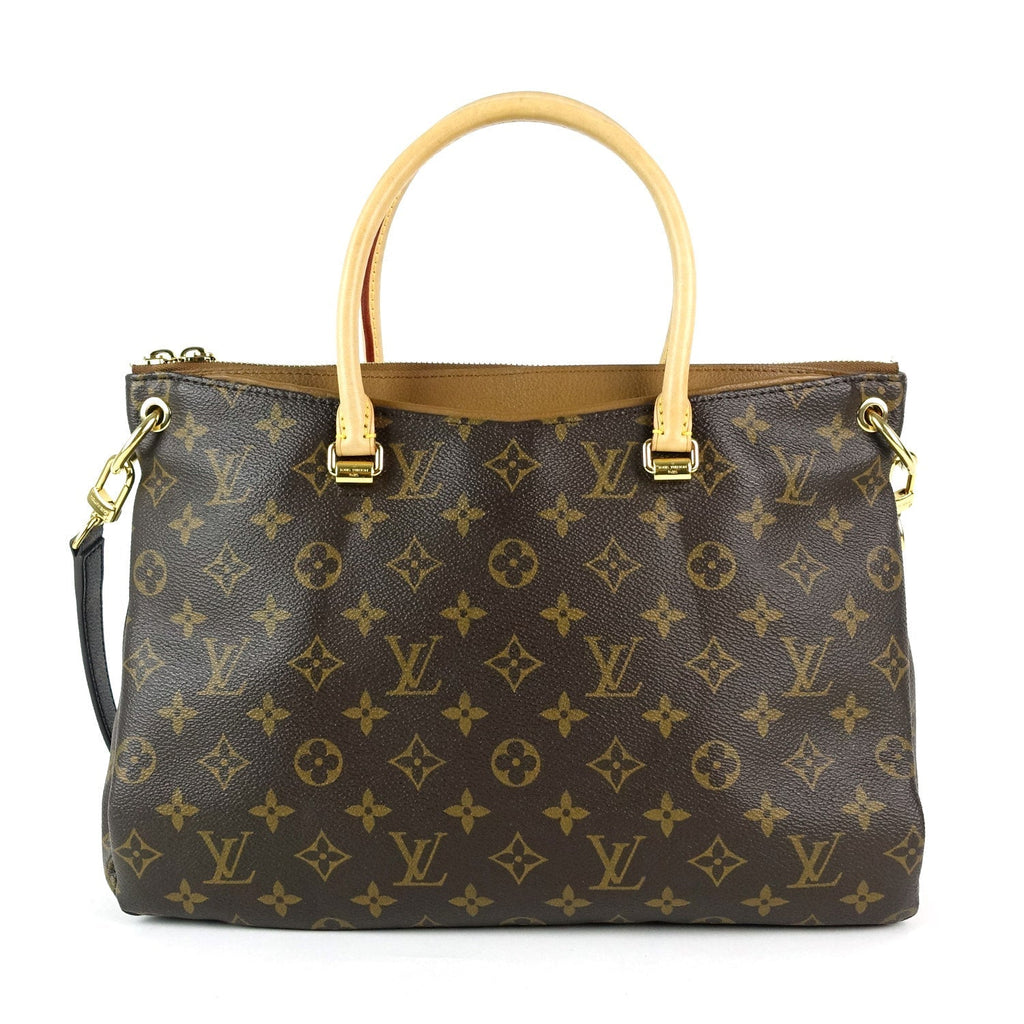 Louis Vuitto Pallas Monogram Canvas Handbag with Strap