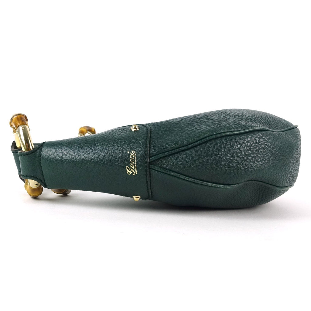 Gucci Leather Bamboo Ring Hobo Bag