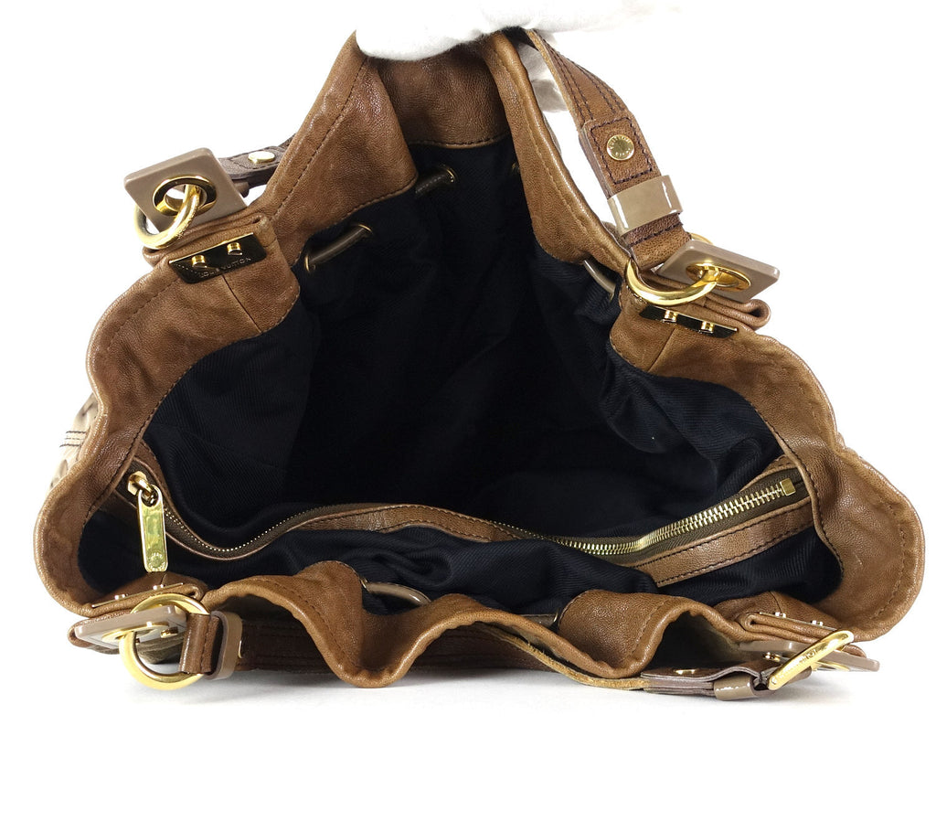 Louis Vuitto Irene Monogram Suede Hobo Bag