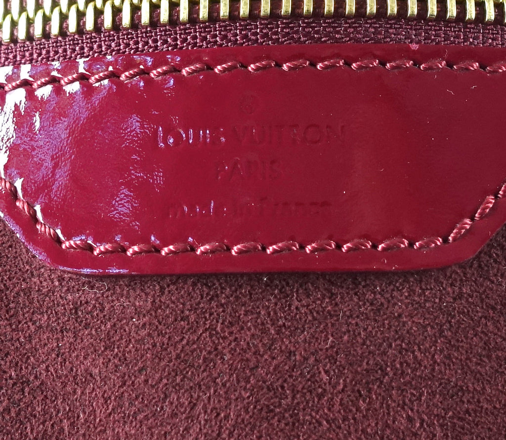 Louis Vuitto Surya Mahina Patent Leather Hobo Bag