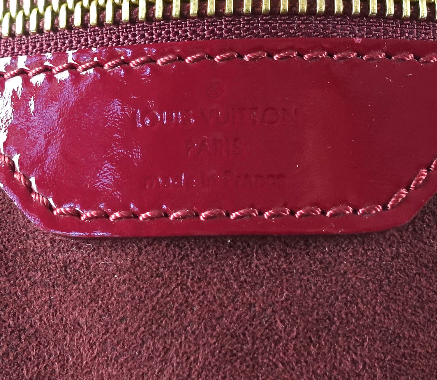 Louis Vuitto Surya Mahina Patent Leather Hobo Bag
