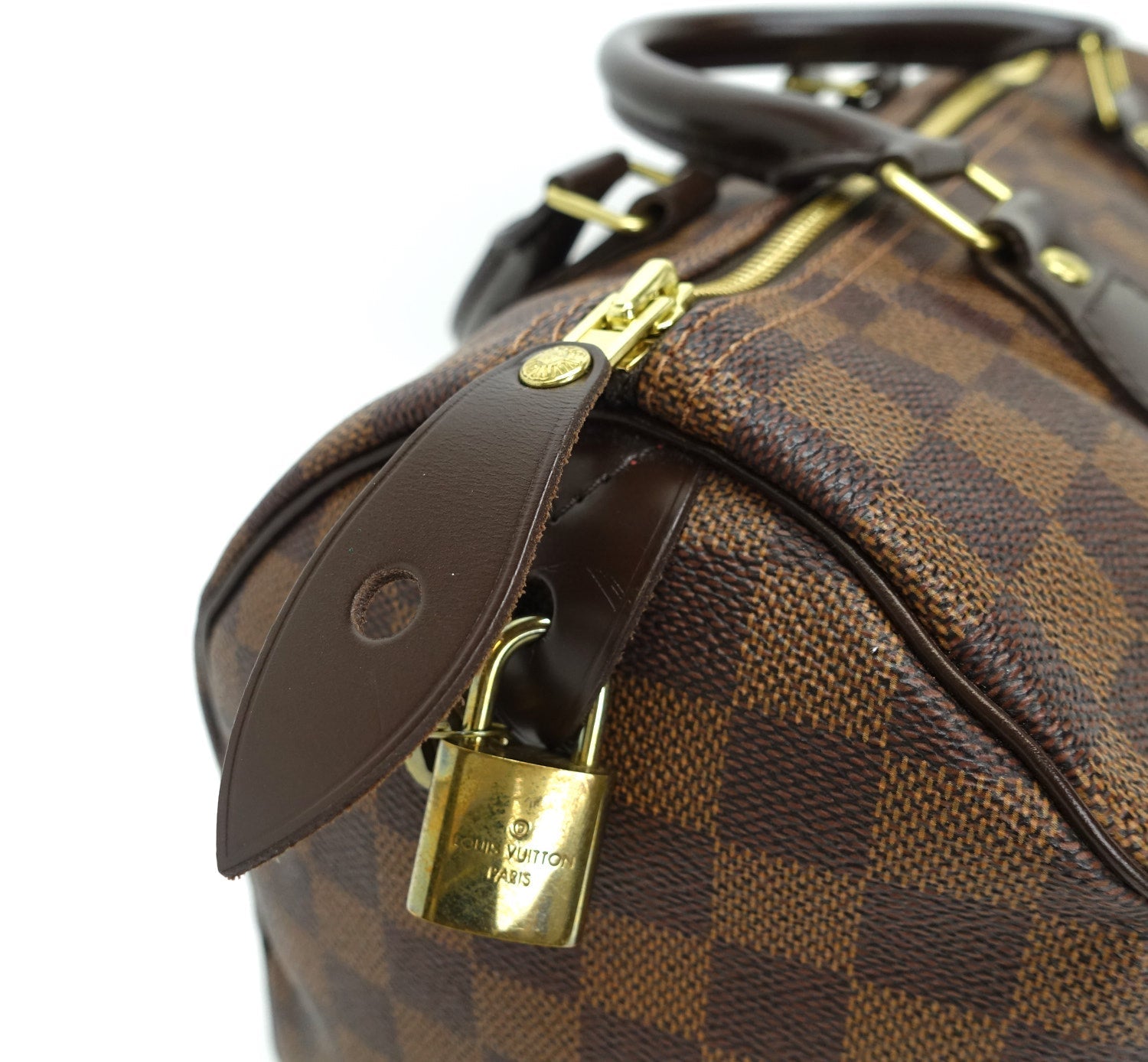 Louis Vuitto Speedy 30 Damier EbÃ¨ne Canvas Handbag