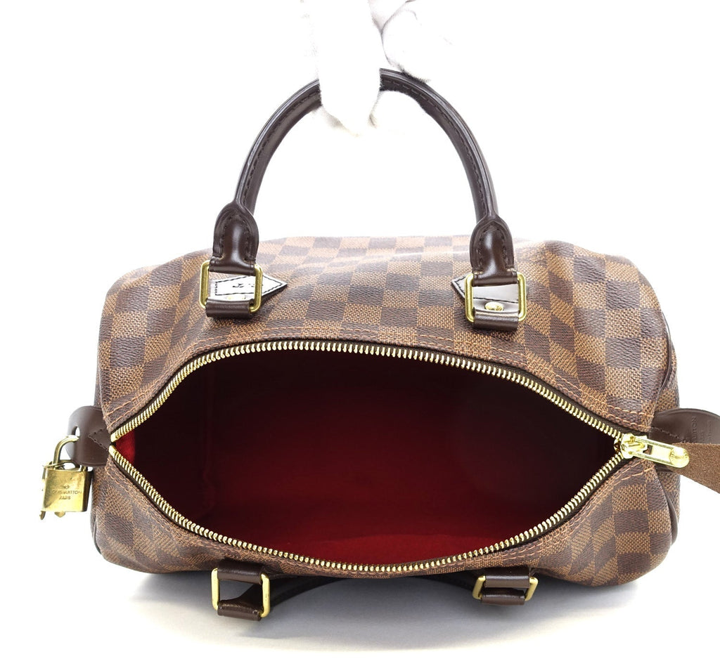 Louis Vuitto Speedy 30 Damier EbÃ¨ne Canvas Handbag