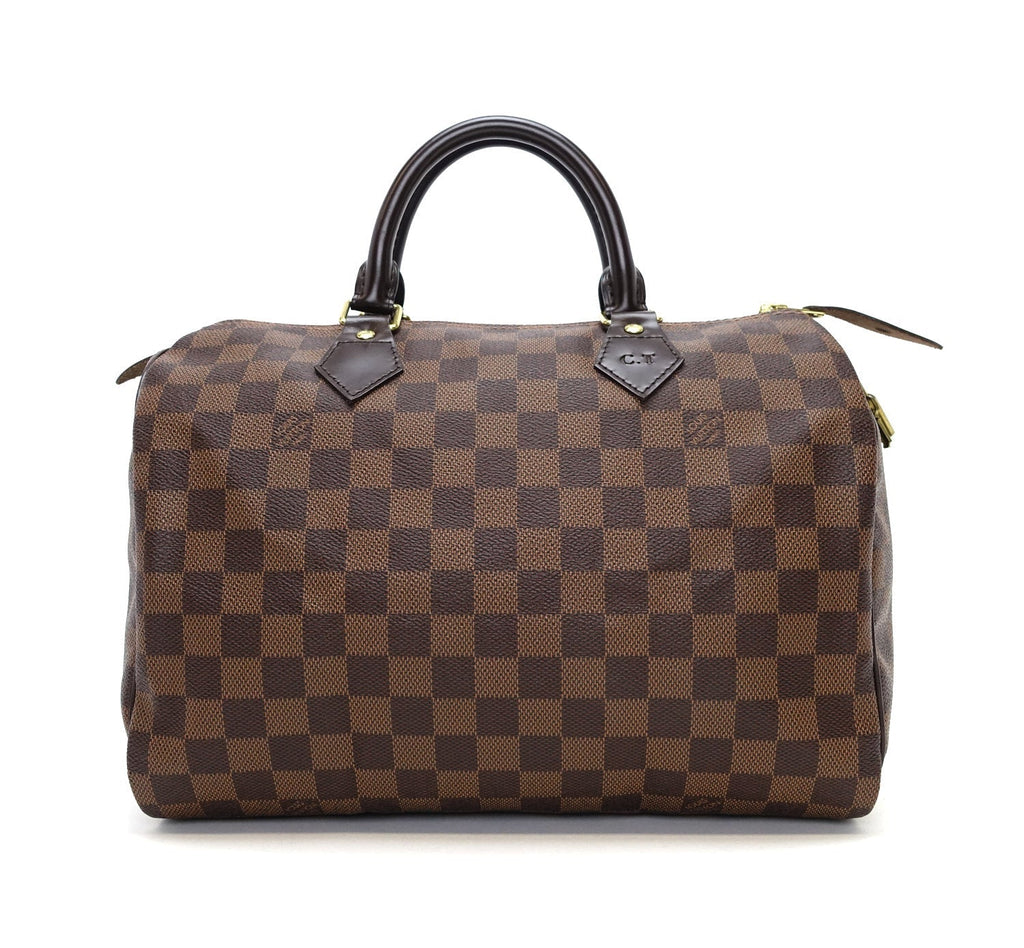 Louis Vuitto Speedy 30 Damier EbÃ¨ne Canvas Handbag