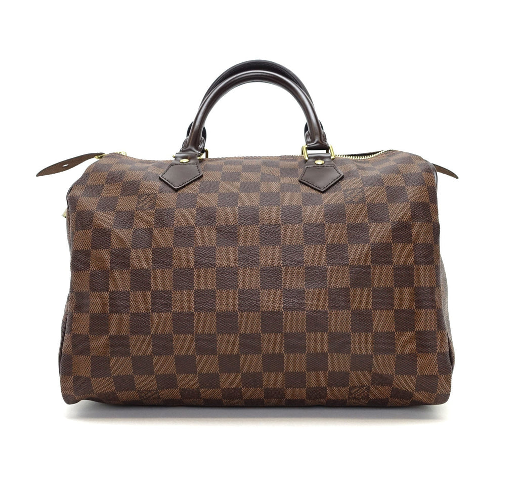 Louis Vuitto Speedy 30 Damier EbÃ¨ne Canvas Handbag
