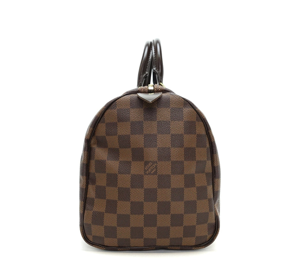 Louis Vuitto Speedy 30 Damier EbÃ¨ne Canvas Handbag