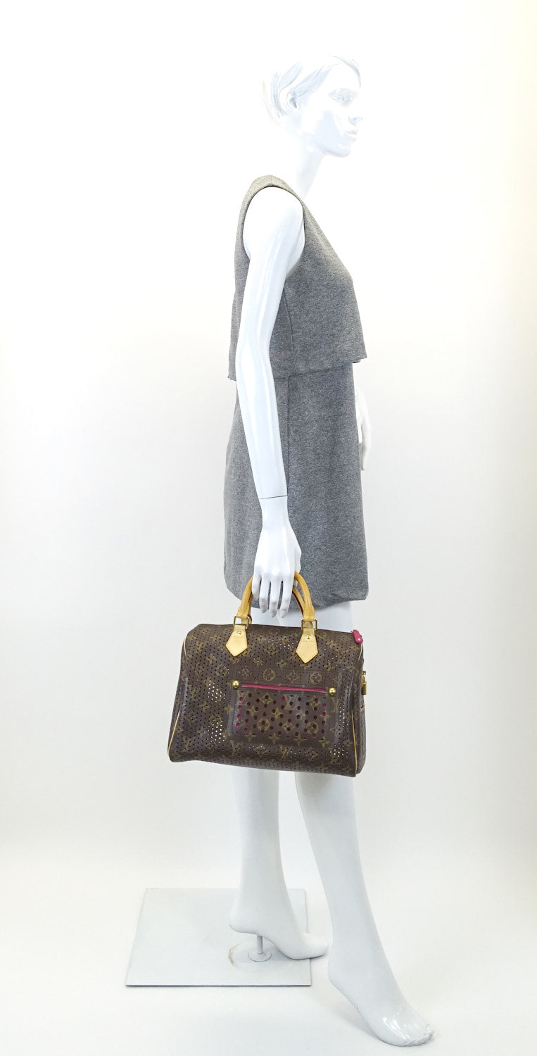 Louis Vuitto Speedy 30 Perforated Monogram Canvas 2006 Limited Edition Bag