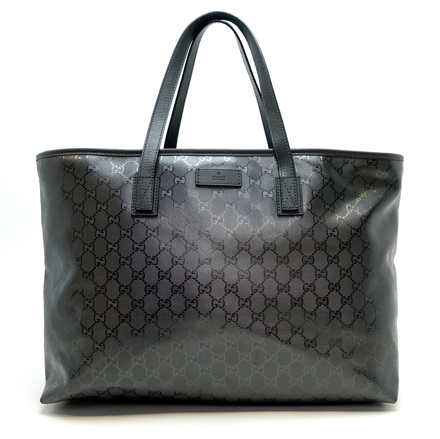 Gucci Monogram Imprime Coated Canvas Bag