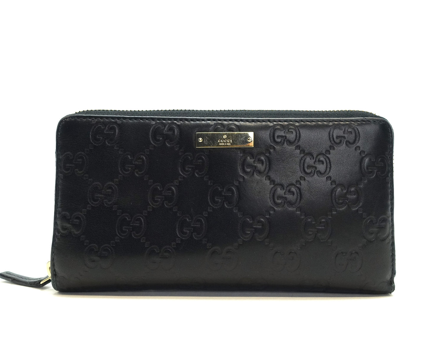 Gucci Monogram Calf Leather Signature Wallet
