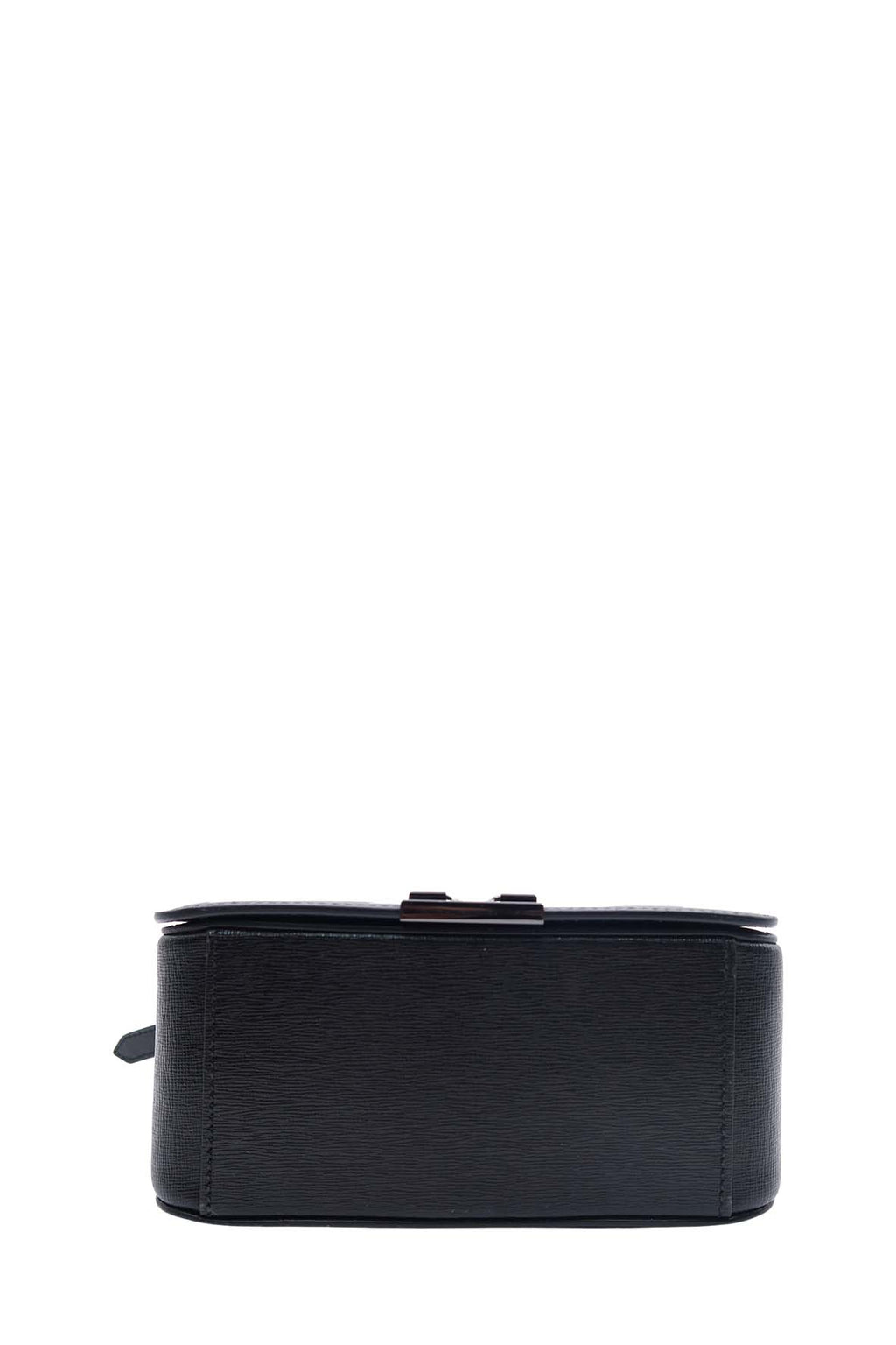 Diagonal Flap Bag Black, White