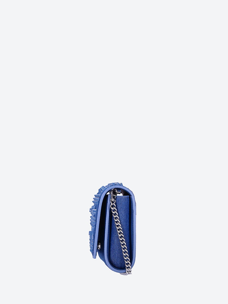 Christian Louboutin Women Paloma Toile Denim Clutch
