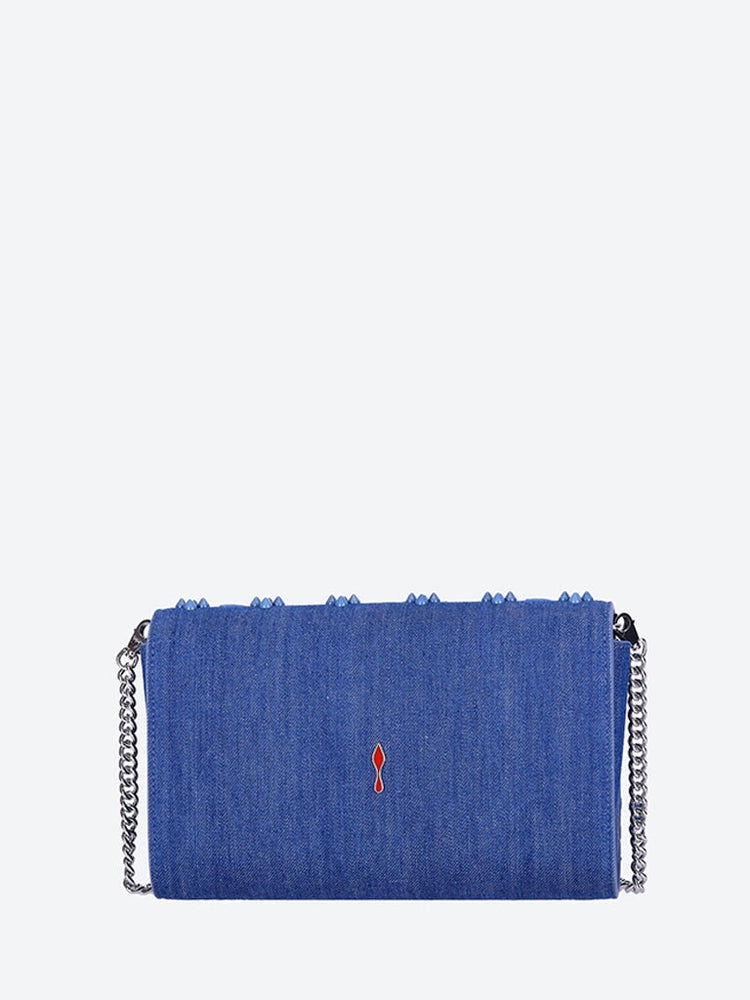 Christian Louboutin Women Paloma Toile Denim Clutch