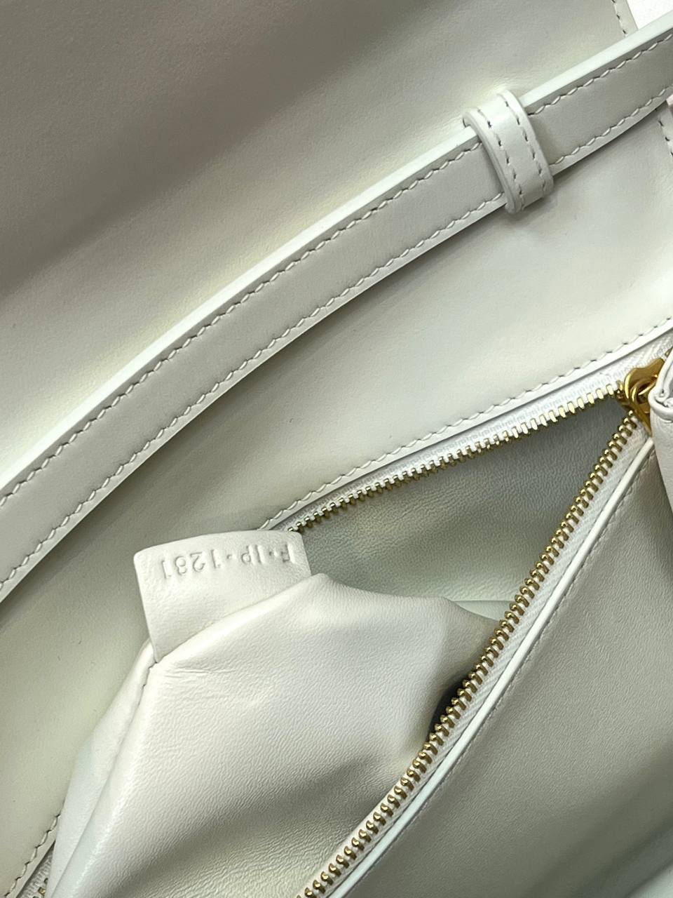 CELINE MEDIUM TABOU IN SMOOTH White Calfskin