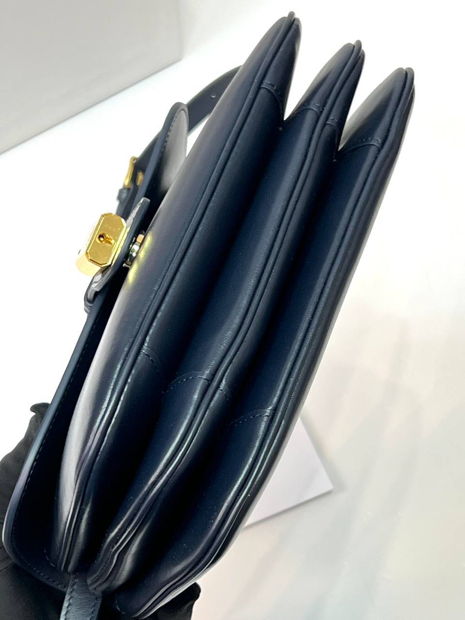 CELINE MEDIUM TABOU IN SMOOTH Blue Calfskin