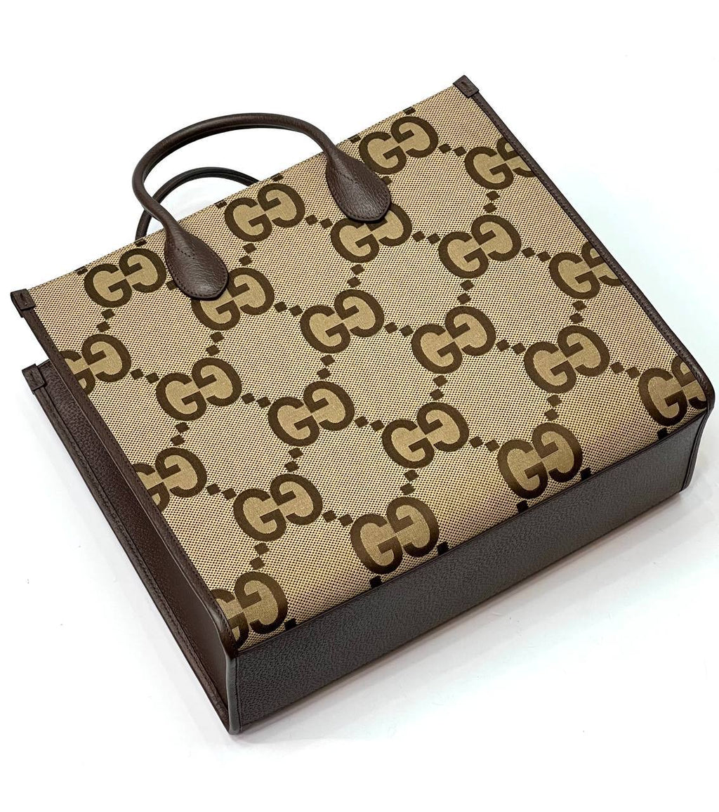 Tote bag with jumbo GG