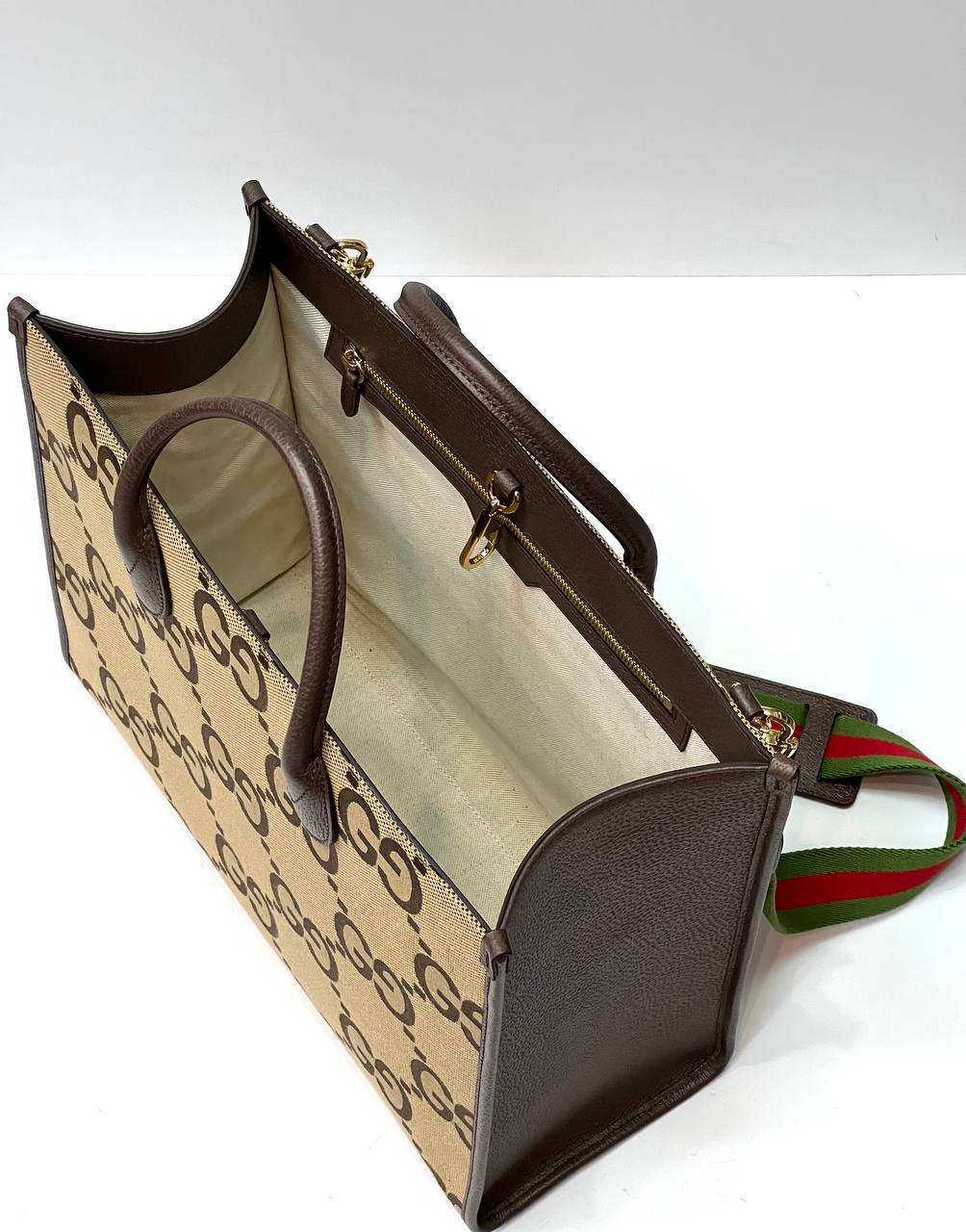 Tote bag with jumbo GG