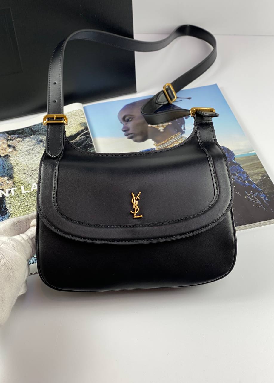 CHARLIE MEDIUM SHOULDER BAG IN SMOOTH LEATHER