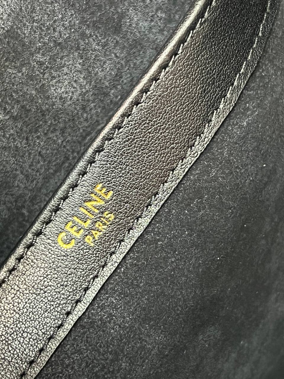 CELINE CABAS DRAWSTRING CUIR TRIOMPHE IN SMOOTH CALFSKIN black