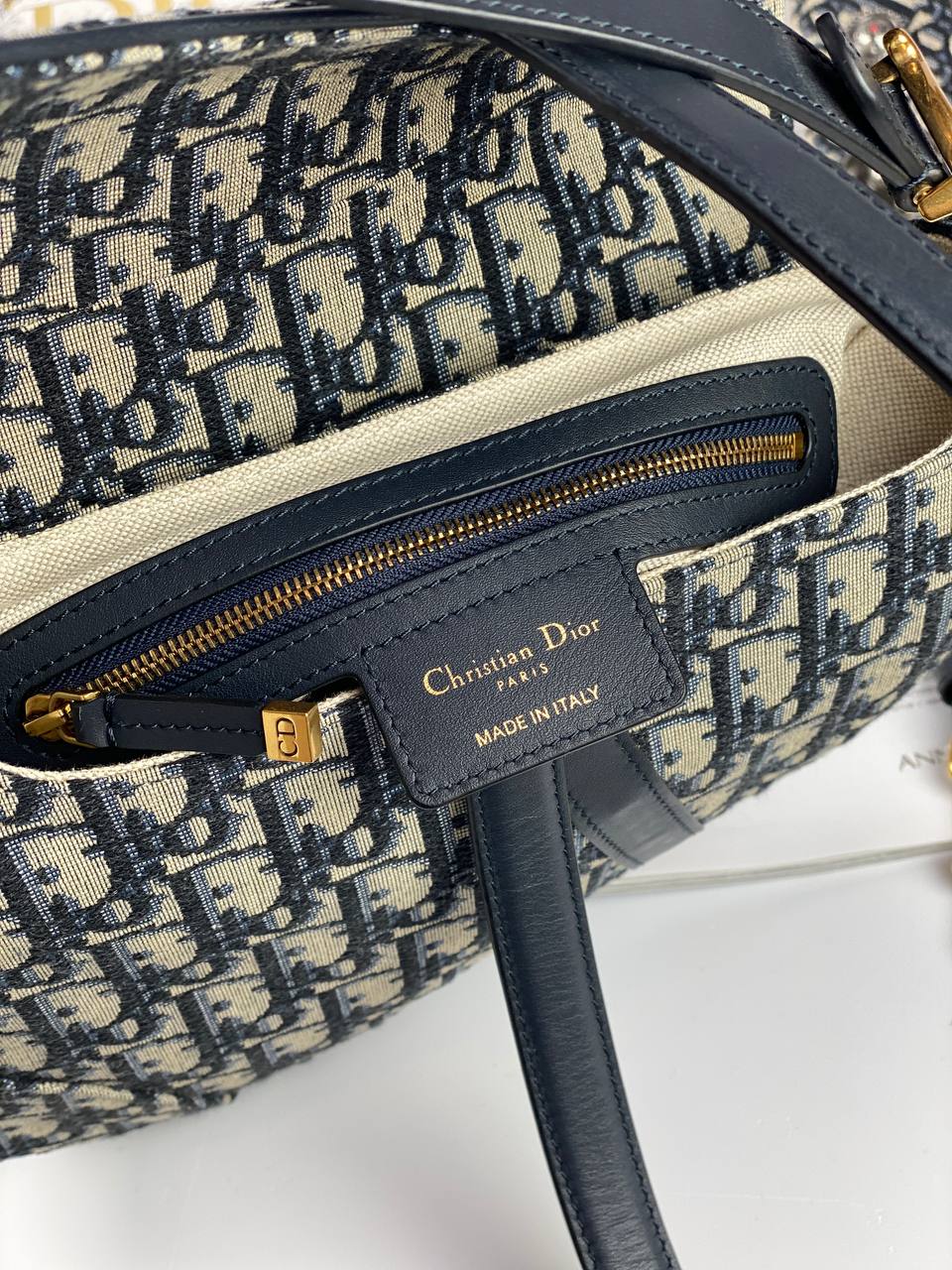 SADDLE BAG Blue Oblique Jacquard