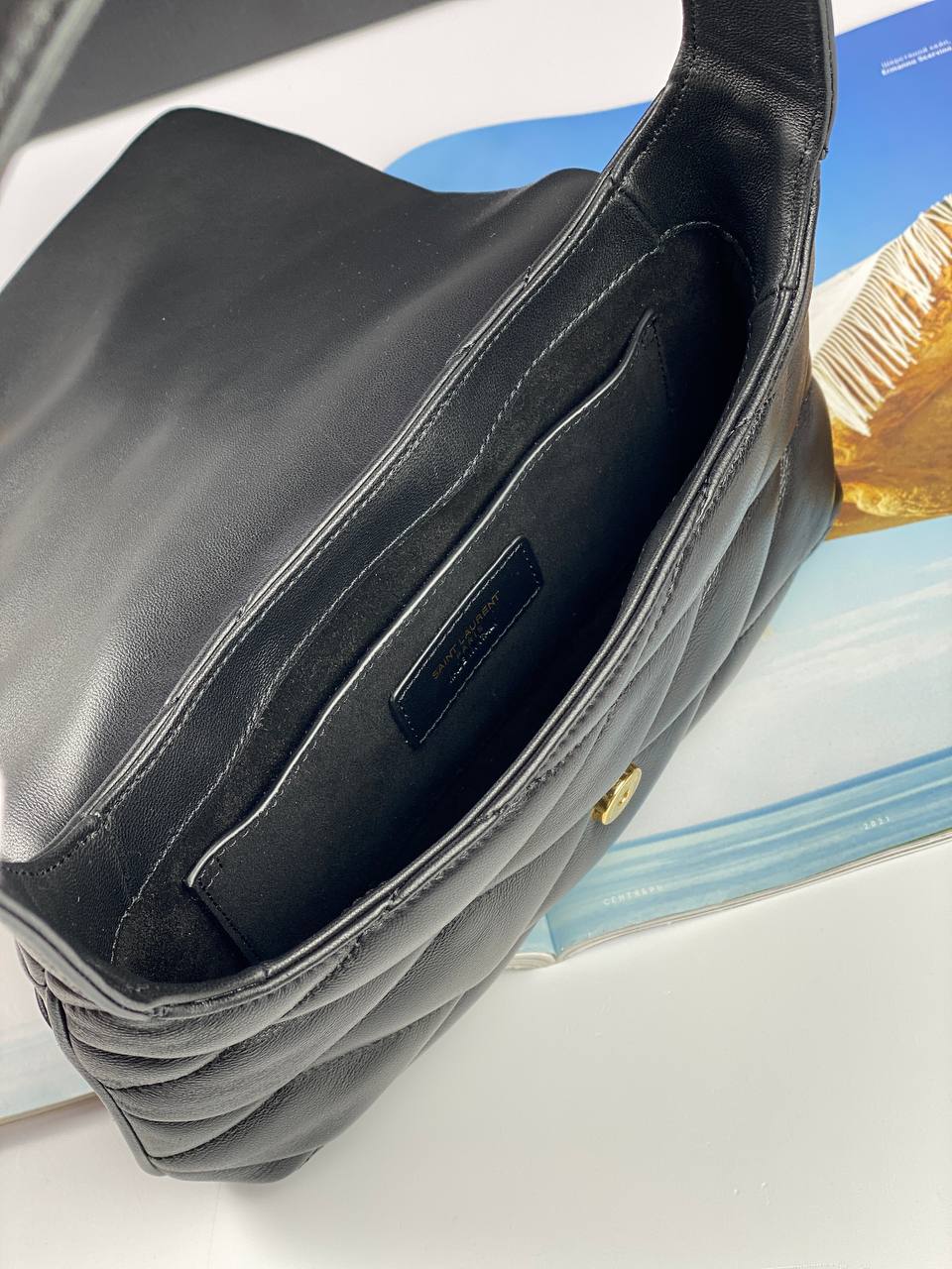 LE 57 Hobo Bag in QUILTED Lambskin black